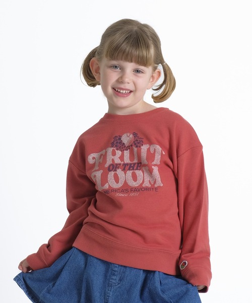 FRUIT OF THE LOOM（フルーツオブザルーム）の「KIDS CVC裏毛スウェットトレーナー / 長袖 / スウェット / 前面 / ロゴ / プリント / カジュアル / ユニセックス（スウェット・キッズ・ホワイト/レッド/グリーン・S/L/M）」の19枚目の写真