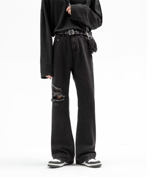 MGV(エムジーヴィー)の「フレアダメージデニム(デニムパンツ・メンズ・ブルー/ブラック・X-LARGE/LARGE/MEDIUM)」の7枚目の写真