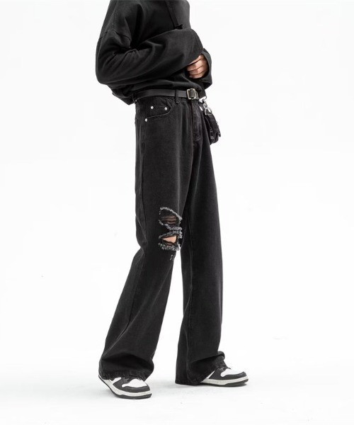 MGV(エムジーヴィー)の「フレアダメージデニム(デニムパンツ・メンズ・ブルー/ブラック・X-LARGE/LARGE/MEDIUM)」の9枚目の写真