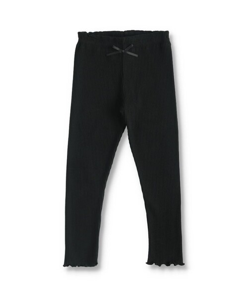 BRANSHES（ブランシェス）の「ストレッチテレコレギンス（レギンス/スパッツ・キッズ・その他/アイボリー/ブラック・100/90/150/120/110/140/130）」の2枚目の写真