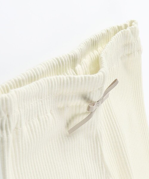 BRANSHES（ブランシェス）の「ストレッチテレコレギンス（レギンス/スパッツ・キッズ・その他/アイボリー/ブラック・100/90/150/120/110/140/130）」の6枚目の写真