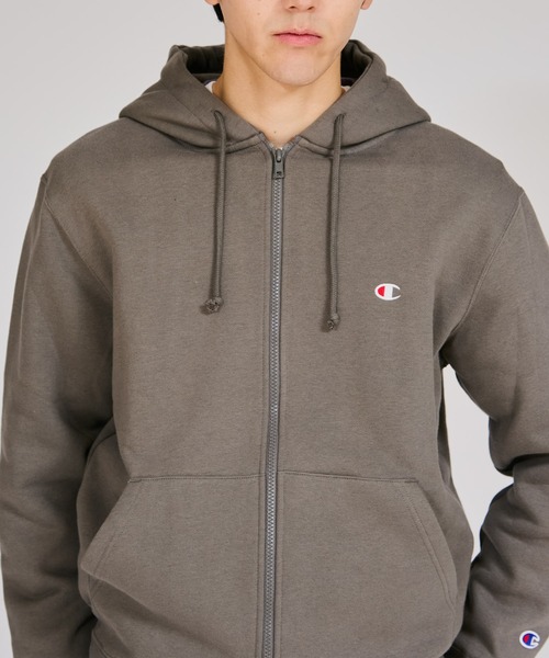 Champion(チャンピオン)の「【Champion/チャンピオン】メンズ ベーシック ジップフーデッドスウェットシャツ(パーカー・メンズ・ダークグレー/ダークグリーン/ブラック/グレー/オートミール/ネイビー・XX-LARGE/MEDIUM/X-LARGE/SMALL/LARGE)」の11枚目の写真