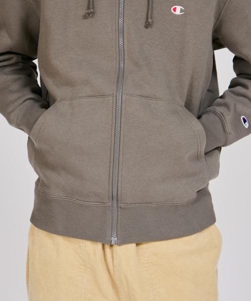 Champion(チャンピオン)の「【Champion/チャンピオン】メンズ ベーシック ジップフーデッドスウェットシャツ(パーカー・メンズ・ダークグレー/ダークグリーン/ブラック/グレー/オートミール/ネイビー・XX-LARGE/MEDIUM/X-LARGE/SMALL/LARGE)」の9枚目の写真