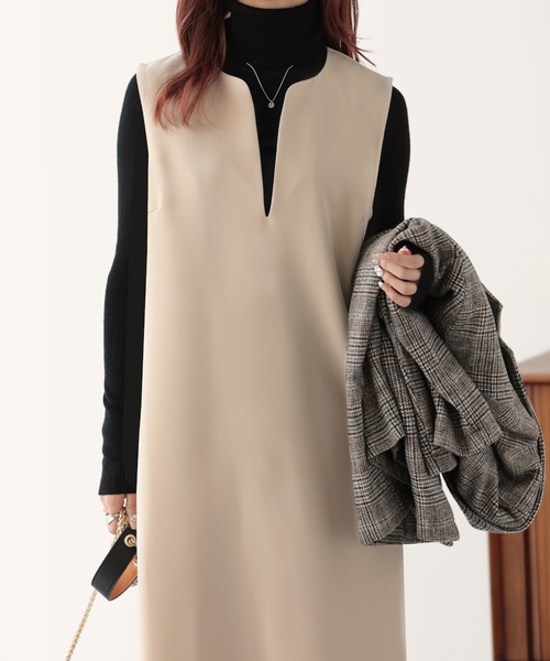 スキッパーロングジャンパースカート（ジャンパースカート）｜nouvellemoi（ヌーベルモイ）