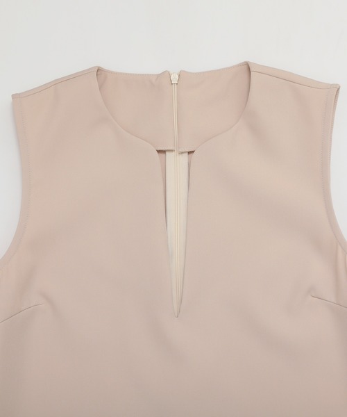 nouvellemoi（ヌーベルモイ）の「スキッパーロングジャンパースカート（ジャンパースカート・レディース・ブラック/ブルーグレー/ベージュ/ダークグリーン・M/L）」の14枚目の写真