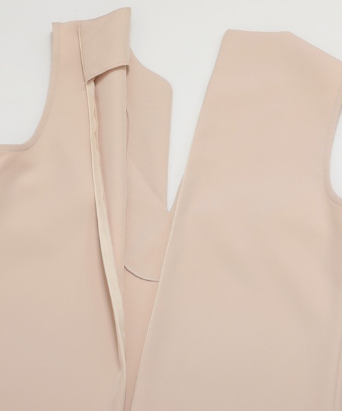 nouvellemoi（ヌーベルモイ）の「スキッパーロングジャンパースカート（ジャンパースカート・レディース・ブラック/ブルーグレー/ベージュ/ダークグリーン・M/L）」の16枚目の写真