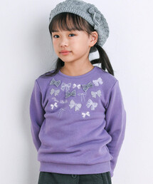 BeBe | ベア裏毛リボントレーナー(80~150cm)(スウェット)