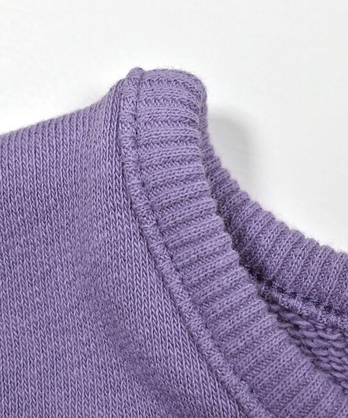 BeBe（ベベ）の「ベア裏毛リボントレーナー(80~150cm)（スウェット・キッズ・ブルー/パープル・120cm/110cm/150cm/140cm/100cm/130cm/90cm/80ｃｍ）」の3枚目の写真
