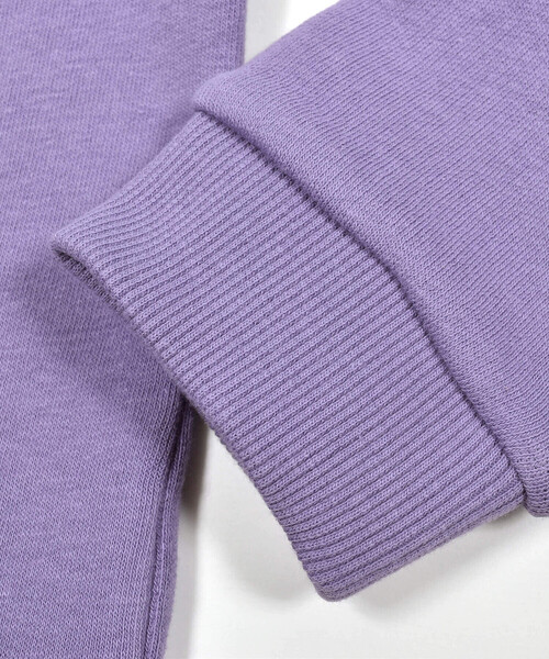 BeBe（ベベ）の「ベア裏毛リボントレーナー(80~150cm)（スウェット・キッズ・ブルー/パープル・120cm/110cm/150cm/140cm/100cm/130cm/90cm/80ｃｍ）」の7枚目の写真