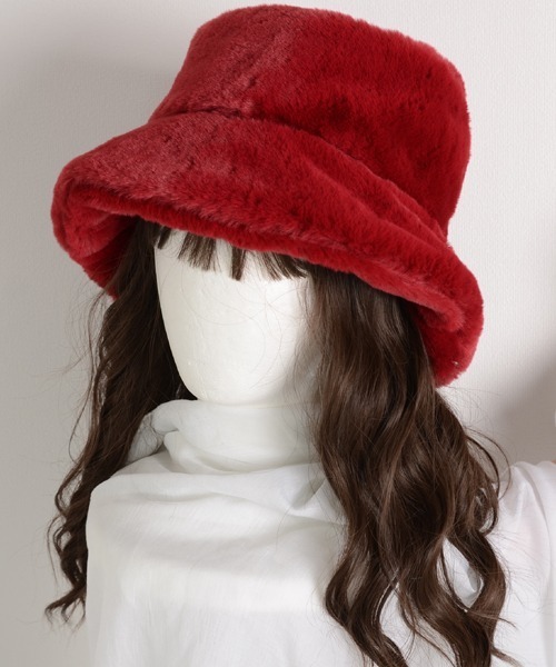 TONE SELECT GOODS（トーンセレクトグッズ）の「【float】リバーシブル フェイクファー キルティング バケットハット（ハット・レディース・アッシュブラウン/オフホワイト/ライトグレー/アイボリー/ブラック/ライトブラウン/ワインレッド/ベージュ・FREE）」の8枚目の写真