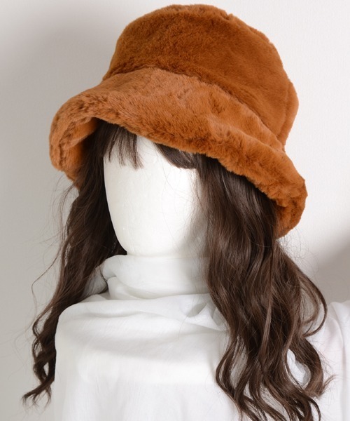 TONE SELECT GOODS（トーンセレクトグッズ）の「【float】リバーシブル フェイクファー キルティング バケットハット（ハット・レディース・アッシュブラウン/オフホワイト/ライトグレー/アイボリー/ブラック/ライトブラウン/ワインレッド/ベージュ・FREE）」の20枚目の写真