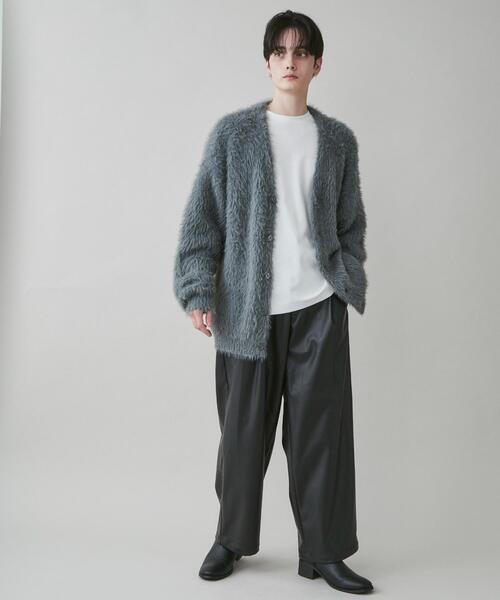 LUCY（ルーシー）の「LUCY/フェザーカーディガン（カーディガン/ボレロ・メンズ・ブルー/ブラック/ベージュ・MEDIUM/LARGE）」の16枚目の写真