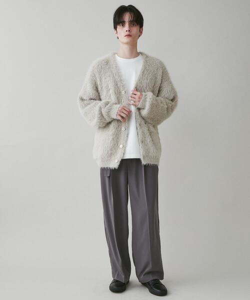 LUCY（ルーシー）の「LUCY/フェザーカーディガン（カーディガン/ボレロ・メンズ・ブルー/ブラック/ベージュ・MEDIUM/LARGE）」の14枚目の写真