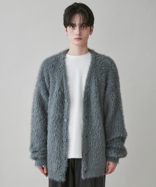 LUCY（ルーシー）の「LUCY/フェザーカーディガン（カーディガン/ボレロ・メンズ・ブルー/ブラック/ベージュ・MEDIUM/LARGE）」の21枚目の写真