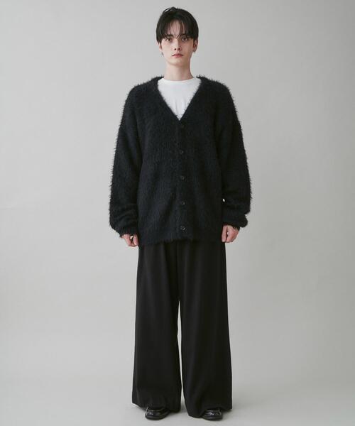 LUCY（ルーシー）の「LUCY/フェザーカーディガン（カーディガン/ボレロ・メンズ・ブルー/ブラック/ベージュ・MEDIUM/LARGE）」の5枚目の写真