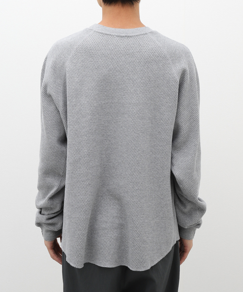 JOURNAL STANDARD relume（ジャーナルスタンダード　レリューム）の「ヘビーハニカム クルーネック（Tシャツ/カットソー・メンズ・アイボリー/ブラック/ホワイト/グレー・LARGE/MEDIUM）」の13枚目の写真