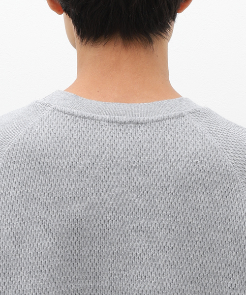 JOURNAL STANDARD relume（ジャーナルスタンダード　レリューム）の「ヘビーハニカム クルーネック（Tシャツ/カットソー・メンズ・アイボリー/ブラック/ホワイト/グレー・LARGE/MEDIUM）」の19枚目の写真