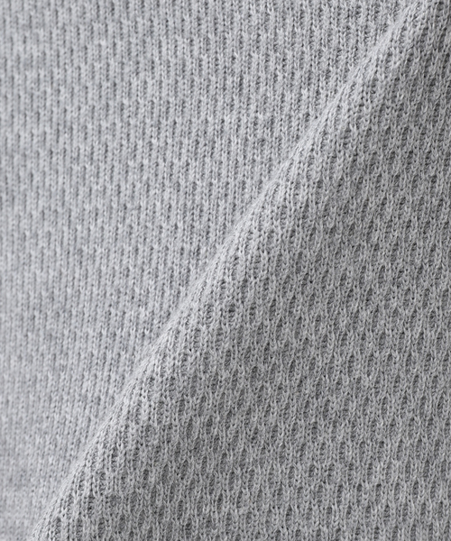 JOURNAL STANDARD relume（ジャーナルスタンダード　レリューム）の「ヘビーハニカム クルーネック（Tシャツ/カットソー・メンズ・アイボリー/ブラック/ホワイト/グレー・LARGE/MEDIUM）」の5枚目の写真