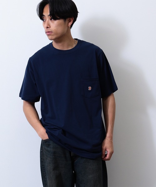 BEAMS(ビームス)の「BEAMS / Bロゴ ポケット Tシャツ(Tシャツ/カットソー・メンズ・グレー系その他/ネイビー/ホワイト・XL/L/M/S/XX-LARGE)」の11枚目の写真