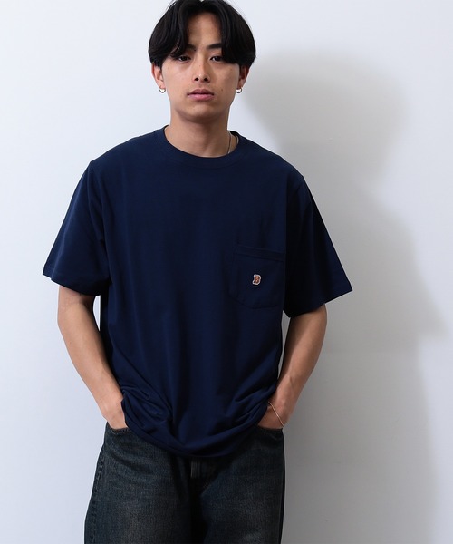 BEAMS(ビームス)の「BEAMS / Bロゴ ポケット Tシャツ(Tシャツ/カットソー・メンズ・グレー系その他/ネイビー/ホワイト・XL/L/M/S/XX-LARGE)」の12枚目の写真