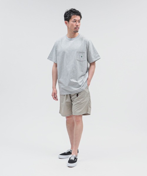 BEAMS(ビームス)の「BEAMS / Bロゴ ポケット Tシャツ(Tシャツ/カットソー・メンズ・グレー系その他/ネイビー/ホワイト・XL/L/M/S/XX-LARGE)」の17枚目の写真