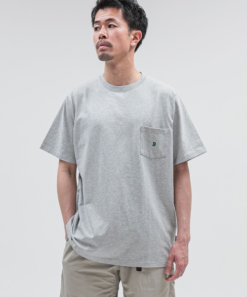 BEAMS(ビームス)の「BEAMS / Bロゴ ポケット Tシャツ(Tシャツ/カットソー・メンズ・グレー系その他/ネイビー/ホワイト・XL/L/M/S/XX-LARGE)」の16枚目の写真