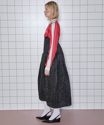 Metallic Flower 2way One-piece Dress/メタリックフラワー2WAY