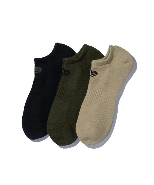 NEW ERA（ニューエラ）の「NEW ERA ニューエラ ショートソックス 3足組 / 靴下 3足セット neロゴ刺繍（ソックス/靴下・メンズ・マルチ/その他1/その他2/ブラック/ネイビー/ホワイト・21-23cm/25-27CM/23-25cm/27-29cm）」の6枚目の写真