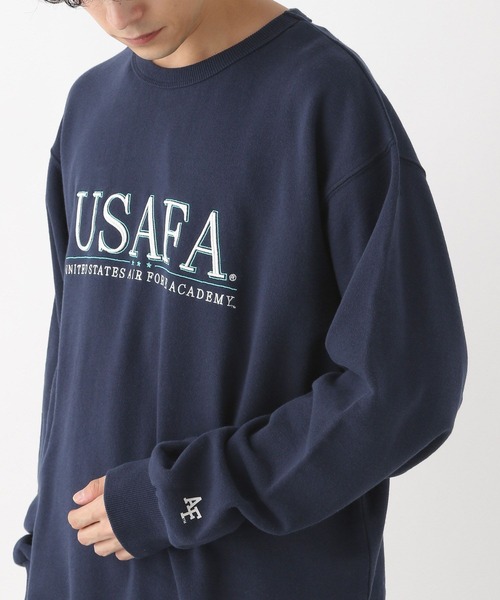 DISCUS（ディスカス）の「【DISCUS/ディスカス】別注/裏毛カレッジルーズスウェット（スウェット・メンズ・ネイビー/オフホワイト・MEDIUM/LARGE）」の13枚目の写真