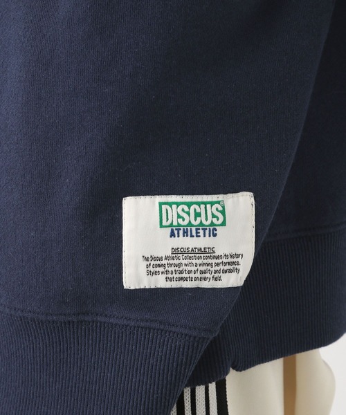 DISCUS（ディスカス）の「【DISCUS/ディスカス】別注/裏毛カレッジルーズスウェット（スウェット・メンズ・ネイビー/オフホワイト・MEDIUM/LARGE）」の15枚目の写真
