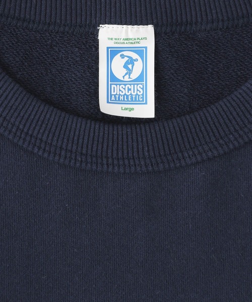 DISCUS（ディスカス）の「【DISCUS/ディスカス】別注/裏毛カレッジルーズスウェット（スウェット・メンズ・ネイビー/オフホワイト・MEDIUM/LARGE）」の18枚目の写真