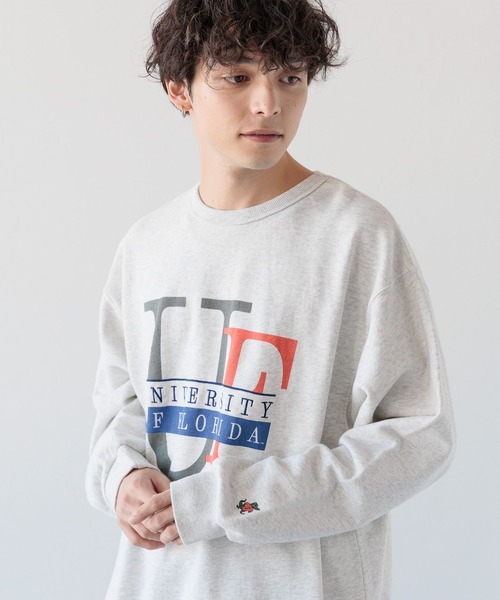 DISCUS（ディスカス）の「【DISCUS/ディスカス】別注/裏毛カレッジルーズスウェット（スウェット・メンズ・ネイビー/オフホワイト・MEDIUM/LARGE）」の22枚目の写真