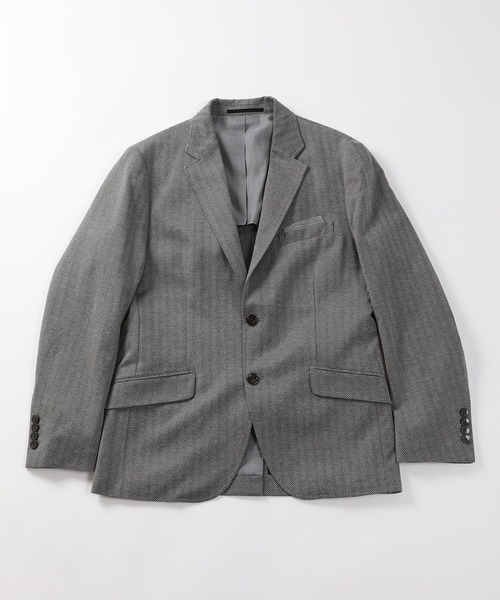 MEN'S BIGI(メンズビギ)の「【ACTIVE TAILOR】ヘリンボーンテーラードジャケット(テーラードジャケット・メンズ・グレー/ネイビー・02/03/04/01)」の2枚目の写真