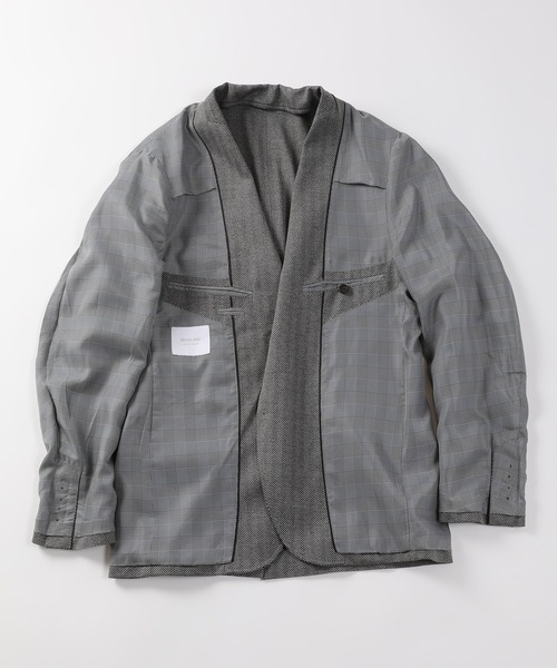 MEN'S BIGI(メンズビギ)の「【ACTIVE TAILOR】ヘリンボーンテーラードジャケット(テーラードジャケット・メンズ・グレー/ネイビー・02/03/04/01)」の19枚目の写真