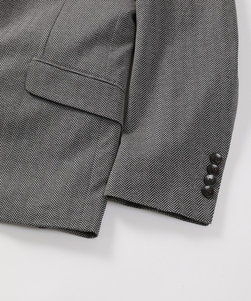 MEN'S BIGI(メンズビギ)の「【ACTIVE TAILOR】ヘリンボーンテーラードジャケット(テーラードジャケット・メンズ・グレー/ネイビー・02/03/04/01)」の10枚目の写真