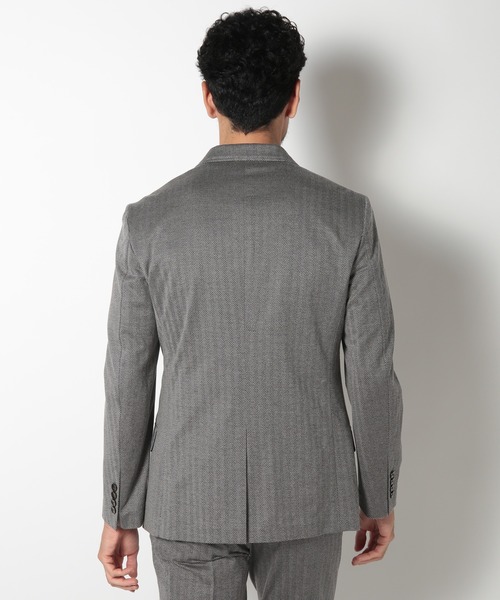 MEN'S BIGI(メンズビギ)の「【ACTIVE TAILOR】ヘリンボーンテーラードジャケット(テーラードジャケット・メンズ・グレー/ネイビー・02/03/04/01)」の8枚目の写真