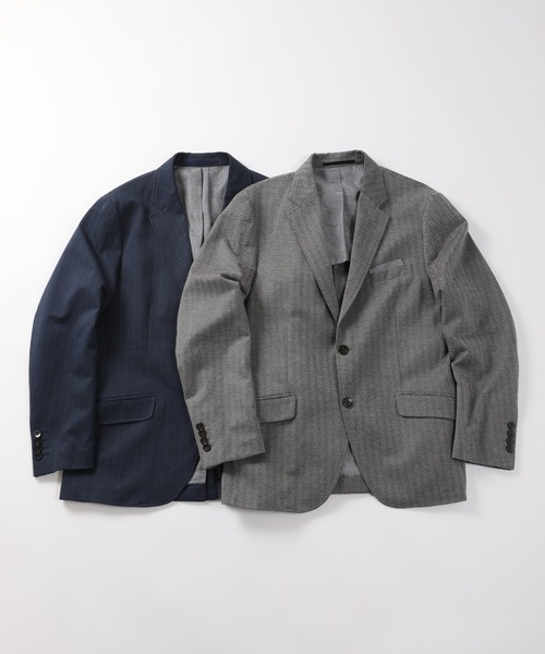 MEN'S BIGI(メンズビギ)の「【ACTIVE TAILOR】ヘリンボーンテーラードジャケット(テーラードジャケット・メンズ・グレー/ネイビー・02/03/04/01)」の20枚目の写真