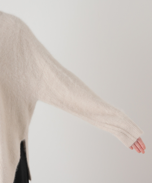 plage Fur V スリットプルオーバー セール】《追加》Fur Vスリットプルオーバー（ニット/セーター