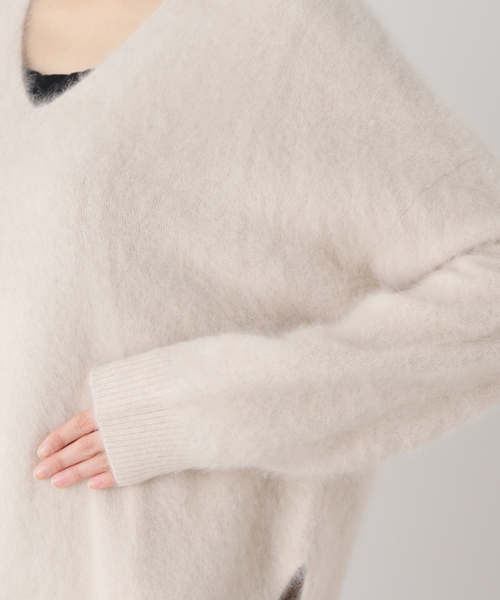 セール】《追加》Fur Vスリットプルオーバー（ニット/セーター
