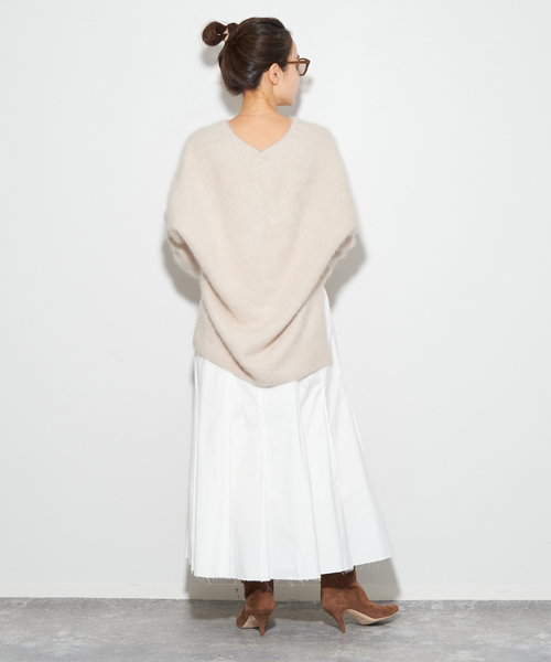 セール】《追加》Fur Vスリットプルオーバー（ニット/セーター