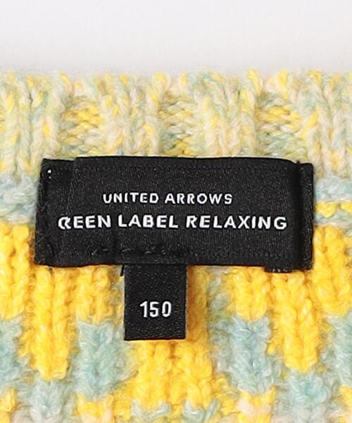 green label relaxing（グリーンレーベルリラクシング）の「TJ フェアアイル柄 プルオーバー（ライム）140cm-150cm（ニット/セーター・キッズ・ライム・150cm/140cm）」の7枚目の写真