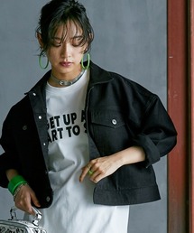 GEVS.（ジェイヴィス）の「＜大きいサイズ＞ ワイドシルエットショート丈デニムジャケット GEVS.（デニムジャケット）」