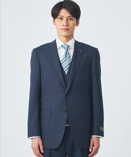 green label relaxing（グリーンレーベルリラクシング）の「REDA トロピカルムジ 2B RV スーツジャケット（スーツジャケット・メンズ・ネイビー/ロイヤルブルー/ダークブラウン/ブラック・46/44/42/50/48/52）」の5枚目の写真