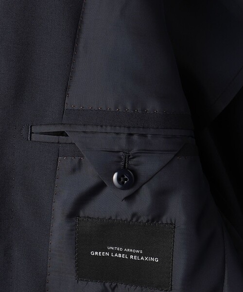 green label relaxing（グリーンレーベルリラクシング）の「REDA トロピカルムジ 2B RV スーツジャケット（スーツジャケット・メンズ・ネイビー/ロイヤルブルー/ダークブラウン/ブラック・46/44/42/50/48/52）」の18枚目の写真