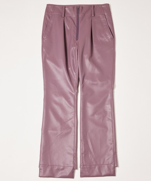 AIVER(アイバー)の「AIVER フェイクレザーセミフレアパンツ(その他パンツ・メンズ・ピンク系その他/ブラック・LARGE/MEDIUM/SMALL)」の21枚目の写真