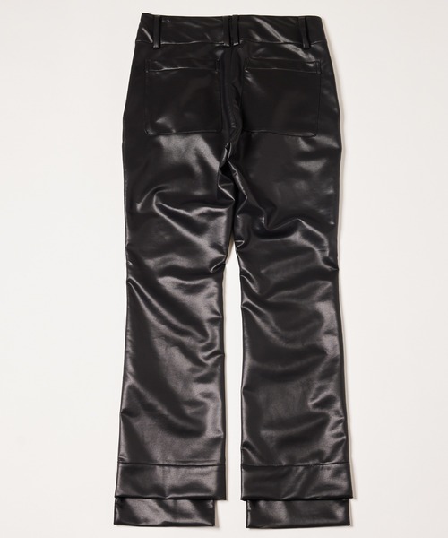 AIVER(アイバー)の「AIVER フェイクレザーセミフレアパンツ(その他パンツ・メンズ・ピンク系その他/ブラック・LARGE/MEDIUM/SMALL)」の22枚目の写真
