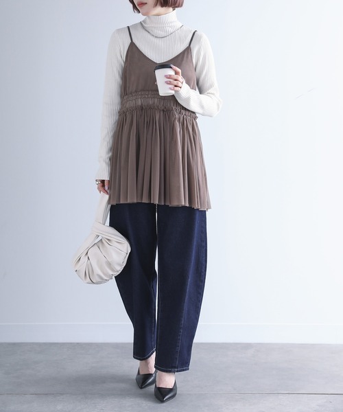 n'OrLABEL（ノアールレーベル）の「『カーブシルエットデニム』（デニムパンツ・レディース・インディゴブルー/ブラック/ワンウォッシュ・M/S/LL/L）」の14枚目の写真