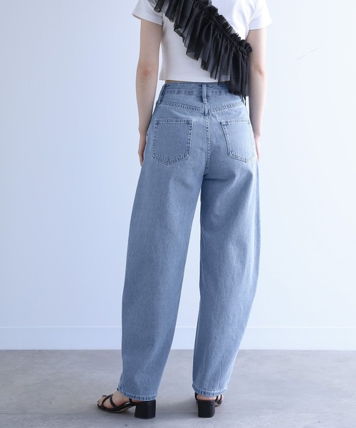 n'OrLABEL（ノアールレーベル）の「『カーブシルエットデニム』（デニムパンツ・レディース・インディゴブルー/ブラック/ワンウォッシュ・M/S/LL/L）」の10枚目の写真