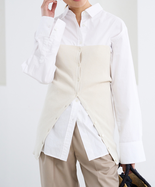 新品 IENA BASICレギュラーシャツ フリー ホワイト レディース IENA（イエナ）の「BASICレギュラーシャツ（シャツ/ブラウス）」 - WEAR