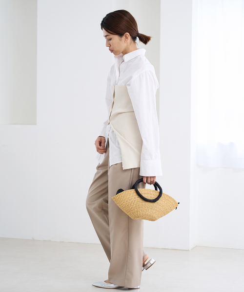 新品 IENA BASICレギュラーシャツ フリー ホワイト レディース IENA（イエナ）の「BASICレギュラーシャツ（シャツ/ブラウス）」 - WEAR